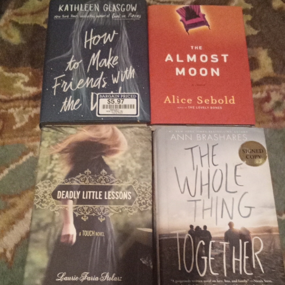 Set Of 4 Hardcover YA Books